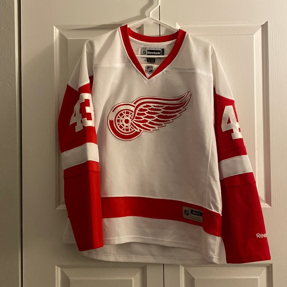 Helm red wings jersey